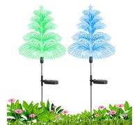 Jellyfish Solar Garden Lights - Decorative Outdoor Lamp Lighting, Weatherproof Radiance | Hanging Fairy Torch Glow, Color Changing Beam, Pathway Flash Sparkles, Twinkle Shine Lantern for Lawn Decor