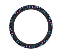 Jellyfish Swarm Steering Wheel Protective Cover (15 inches), Soft, Breathable and Durable, Suitable for Sports Cars and Cars