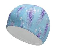 Jellyfish Tentacle Swim Cap Breathable High Elasticity Swimming Caps Waterproof Swim Hat Stylish Bathing Cap Comfortable Swimming Hat for Women Men