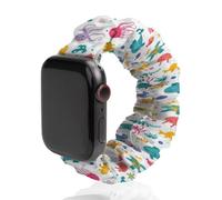 Jellyfish Turtles Under Sea Scrunchies Watch Band Compatible with IWatch Stretchy Elastic Replacement Strap 38mm/40mm