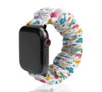 Jellyfish Turtles Under Sea Scrunchies Watch Band Compatible with IWatch Stretchy Elastic Replacement Strap 38mm/40mm