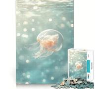 Jellyfish Underwater Adult Jigsaw Puzzle1000 Pieces Strong Logic Precise Connection Joyful Challenge Premium Gift (50x75cm)