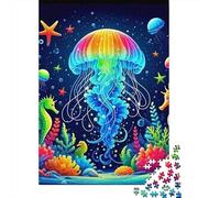 Jellyfish Underwater World 1000 Piece Jigsaw Puzzle for Adults Vibrant Ocean Scene Paper Relaxing Gift 70x50cm/1000pcs