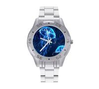 Jellyfish Underwater World Magic Men's Watches Stainless Steel Watch Strap Analog Quartz Watch Business Wristwatches