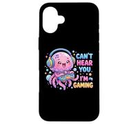 Jellyfish Video Gamer, Gaming Can't Hear You I'm Gaming Case for iPhone 16 Plus