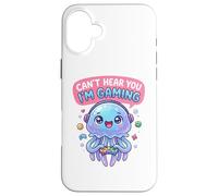 Jellyfish Video Gamer, Gaming Can't Hear You I'm Gaming Case for iPhone 16 Plus