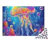 JellyfishJigsaw Puzzle AnimalPremium Cardstock Adults Educational Stress Relief Wall Decor Fun Activity Gift Idea 1000 Pieces 70x50cm/1000pcs