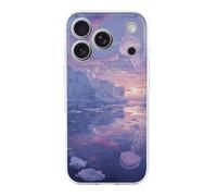 Jellyfishs Swim Near Iceberg Phone Case Compatible with iPhone 18 Pro | Unisex Thin Fit Cellphone Protective Cover