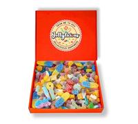 Jellylicious 1kg Fizzy Sweet Gift Box - Luxury Pick & Mix Sweet Hamper - Jelly & Sour Sweets - Sealed for Freshness - Birthday, Movie Night, Father’s Day, Get Well, Gifting