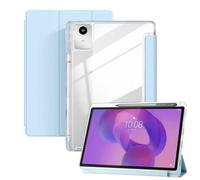 JeLLYPIE for Lenovo Idea Tab 11" Case with Pen Holder, Clear Acrylic Back Lightweight Smart Cover for Lenovo Idea Tab 11-inch, 2025 Released, Light Blue