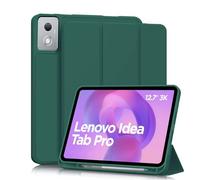 JeLLYPIE for Lenovo Idea Tab Pro Case 12.7" with Pen Holder, Soft Silicone Back Lightweight Smart Cover for Lenovo Idea Tab Pro, 2025 Released, Green