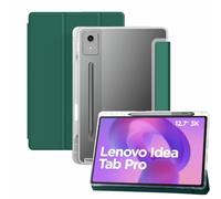 JeLLYPIE for Lenovo IdeaTab Pro Case 12.7" with Pen Holder, Soft Translucent Back Lightweight Smart Cover for Lenovo Idea Tab Pro, 2025 Released, Green