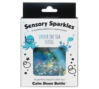Jellystone Calm Down Sensory Sparkles Under the Sea Refill Kit for Bottle - Ocean Theme Sensory Play Kit for Kids, Glitter, Beads & Charms for DIY Sensory Bottles