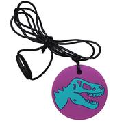 Jellystone Designs Dino Pendant Chew Chain, Silicone