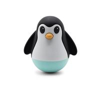 Jellystone Designs Penguin Wobble. Soft Touch, High Contrast Roly-Poly Toys for Babies - Mint Base