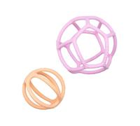 Jellystone Designs Sensory and Fidget Ball 2 Pack, Bubblegum/Peach (SB2BP)