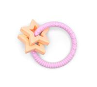 Jellystone Designs Star Teether - Bubblegum. Silicone Baby Teething Toy. Suitable for Boys & Girls 4 Months +