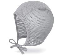 JELLYTREE Baby Bonnet Breathable Mesh Summer Pilot Cap, 0M-18M, 1 Pack: Grey, 3-9 Months