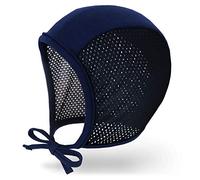 JELLYTREE Baby Bonnet Breathable Mesh Summer Pilot Cap, 0M-18M, 1 Pack: Navy, 3-9 Months