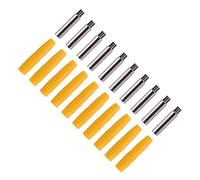 Jelquix 10Pcs Insulated 2mm Banana Plug Coupler with Durable PA and Copper Material for Testing Equipment Suitable for Electronics Enthusiasts (Yellow)
