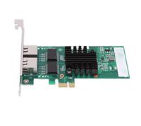 Jelquix 1G Gigabit Network Card, PCI Express 2.0 X4 Ethernet Adapter, Double RJ45 Port Ethernet Card with 82571 Controller, Ideal for Desktop