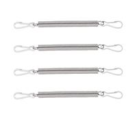 Jelquix 20 Pcs Extension Spring for Water Feeder, Stainless Steel Spring Fastening with Clips, Firm Grip Multipurpose Water Bottle Holder, Ideal for Animal Cage Accessories, 3.1in