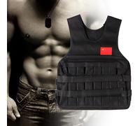 Jelquix 20KG Weighted Vest with Hook&loop Design, Foam Padding, Ideal for Strength Training, Fitness Enthusiasts (Black)