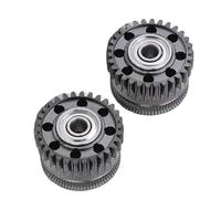 Jelquix 2Pcs K2 Plus Extruder Gear 0.63x0.37Inches All Metal, DLC Coating Perforated Lightweight for K2 Plus 3D Printers