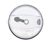 Jelquix 30oz Tumblers Lids, Spillproof Replacement Lids, Insulated Cup Accessory with Sliding Cover & Silicone Gasket, Ideal for Ice Cup & Car (White)
