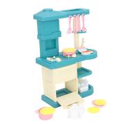 Jelquix 51pcs Kids Kitchen Playset, Real Interactive Play Kitchen Toy Set with Oven & Sink for Toddlers Girls Boys, Learning While Playing & Recognizing Food Shapes