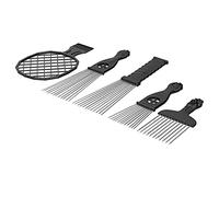 Jelquix 5pcs Afro Pick Comb Set with Twist Comb for African Hair Styling and Hairstyles