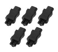 Jelquix 5Pcs IEC320 C8 to IEC320 C5 Adapter, Power Cord Converter, 10A 2.5A 2500W Converter for PDU, PC, Laptop, Desk Lamp, Speaker, LCD Monitor & Printer