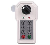 Jelquix 6 Digit Code Combination Lock, Master Key Backup LED Indicator Rotating Cam, with Low Battery Alarm Auto Reset, for Filing Cabinets Storage Cabinets