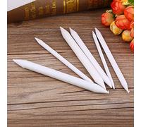 Jelquix 6Pcs Paper White Pen Soft Gentle Eraser for Charcoal Sketch Drawing Art Painting, 6 Sizes Blending Stump Set for Plaster Sketch, Lightweight Material, 4.53" to 5.59", for Artists