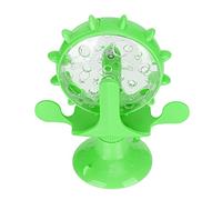 Jelquix ABS Cat Food Leakage Toy with Rotating Design for Interactive Play and Training for Cats 13.2x7.4x16.3cm (Green)