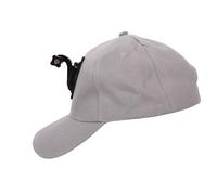 Jelquix Action Camera Mount, Lightweight Baseball Hat with Camera Mount for Action, Holder Hat for Outdoor Sports Travel Hiking, Idea for Adventure Filming (Gray White)