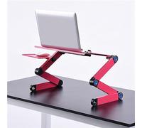 Jelquix Adjustable Foldable Laptop Stand Holder with Cooling Fans for Laptops Up to 17" - Ideal for Home and On the Move - Lightweight Aluminum Alloy Construction - for Working or Breakfast in Bed