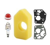 Jelquix Air Filter Spark Plug Gasket Set, Replacement Parts for Briggs and Stratton Engines, Engine Maintenance Kit with Carburetor Oil & Bulb