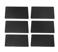 Jelquix Aluminum Business Cards and Durable 50PCS Simple Design 2.1x3.4in (Black)