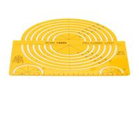 Jelquix Architectural Design Drawing Template, Durable Multifunctional Hollow Ruler for Geometric Patterns, Suitable for Architecture and Electrical Engineering, Plastic Material (4352)