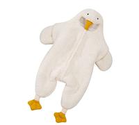 Jelquix Baby Onesie, Winter Bodysuit, Padded Outfit with Thickened Sherpa Polyester Fleece, Warm Soft, Cute Goose Head Hat, Ideal for Autumn Winter Halloween Birthday Holiday Gifts