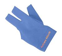 Jelquix Billiards Pool Gloves 3 Fingers Comfortable Durable Non-Slip for Snooker Game Left Right Hand Polyurethane 1 Pair (Blue)