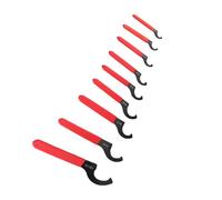 Jelquix C Shape Hook Wrench Set for Automotive Suspension, 9Pcs | Universal Shock Adjustment Tool, S2 Tool Steel, Heavy Duty Coilover Spanner for Mechanics Maintenance
