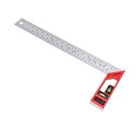 Jelquix Carpenter Square Ruler, 400mm Right Angle Hole Marking Measuring Tool, Dual Axle Bubbles Ruler, Ideal for Woodworking, Construction, Math & Crafting