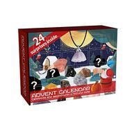 Jelquix Christmas Countdown Calendar, 24 Rocks Minerals Advent Calendar, Rock Collection Learning Kit with Surprise Elements, Ideal for Kids, Boys & Girls