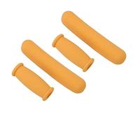 Jelquix Crutch Pads Extra Thick Cushioned Anti Slip Replacement Pads for Comfortable Armpits and Hand Grips Made of Durable TPU 4pcs (Yellow)