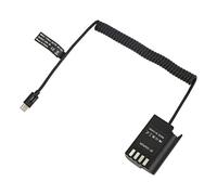 Jelquix DMW DCC17 DC Coupler Type C to DMW BLK22 Dummy Battery Power Adapter for Lumix S5 DCS5 DCS5K GH5M2 GH6 Digital Camera, 8.4V 2A QC PD Fast Charging, Mystical/Fantasy Retardant Material