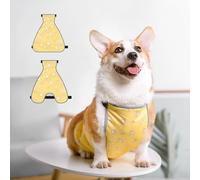 Jelquix Dog Belly Cover Comfortable Vest for Corgi Short Legs Rainy Days, Polyester, 1 Unit (L)