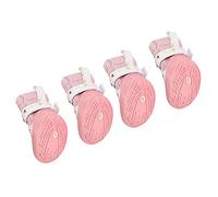 Jelquix Dog Shoes for Small Dogs, Breathable Non-Slip Puppy Boots for Outdoor Walking, Durable Polyester Material, 4Pcs Set, Pink, Size 2# (Number 3(14 X 2.9 X 2cm / 5.5 1.1 0.8in))