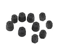 Jelquix Durable Air Conditioning Service Cap for Preventing Clogging - 10Pcs Air Conditioning Repair Port Cover for Car Maintenance - Fits Most Vehicles - Made of ABS Material for Auto Accessories
